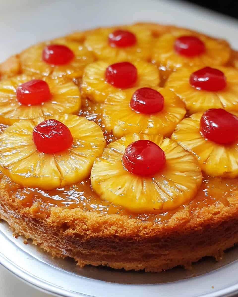 Classic Pineapple Upside-Down Cake – A Timeless Delight