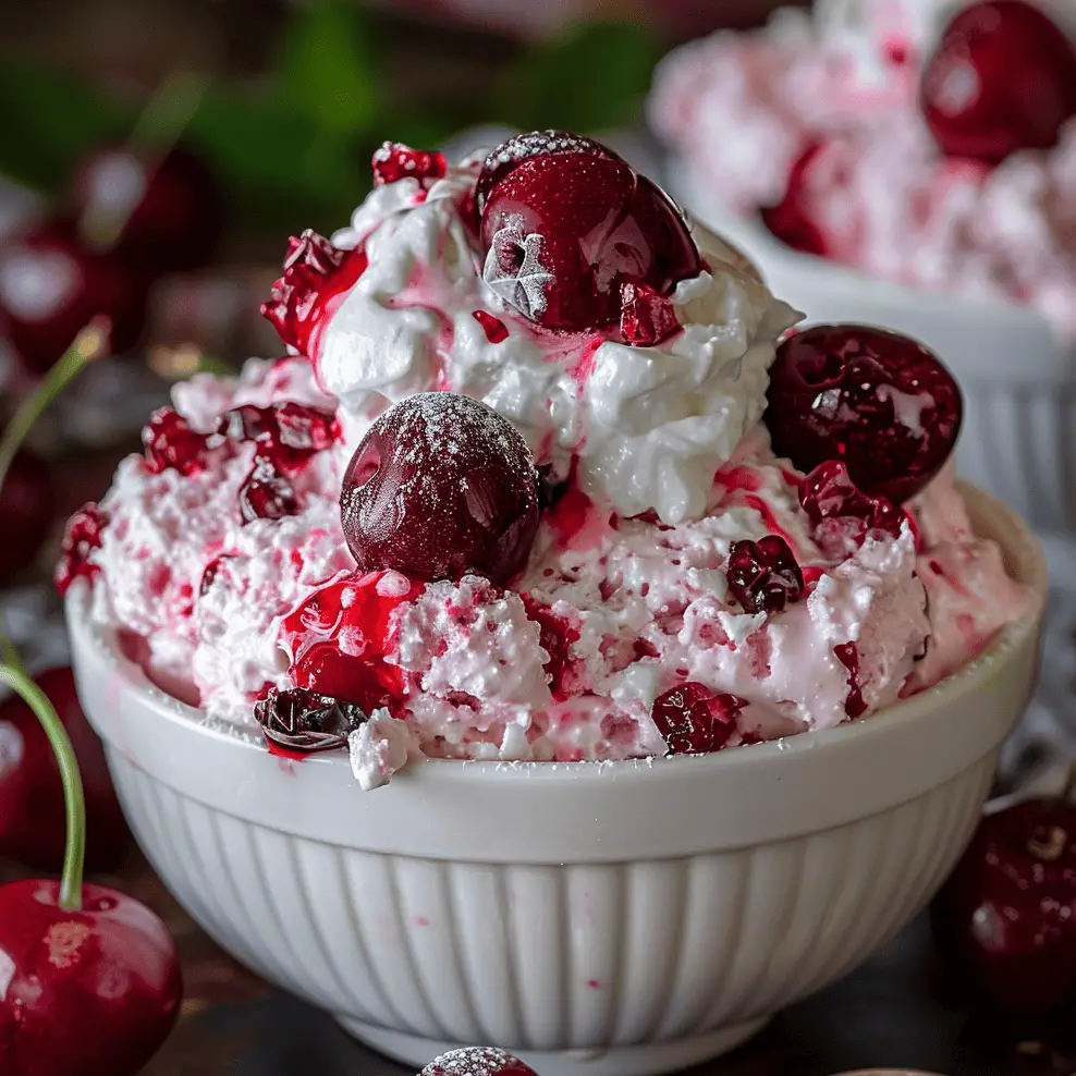 Delectable Cherry Cheesecake Fluff