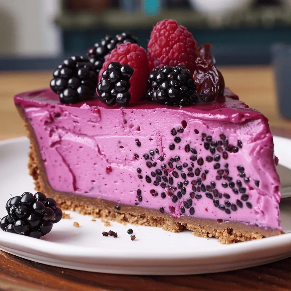 Pitaya and Black Goji Berry Cheesecake: A Colorful and Nutrient-Rich Dessert