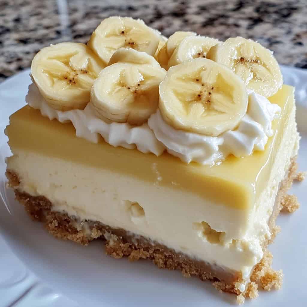 Banana Cream Cheesecake Bars