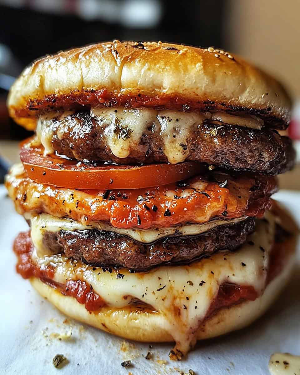 Indulge in the Ultimate Gourmet Double Cheeseburger
