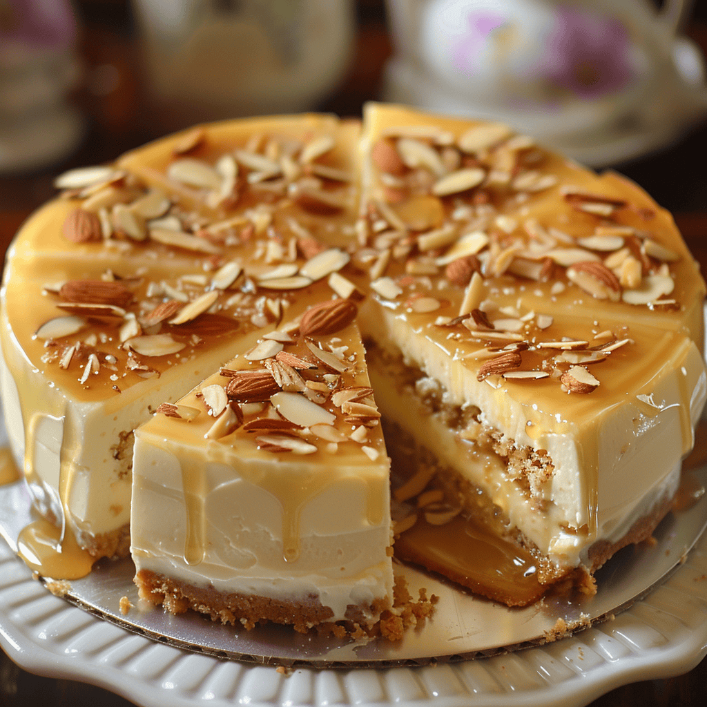 Honey Almond Cheesecake