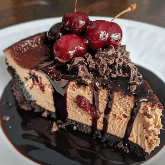 Chocolate Cherry Cheesecake