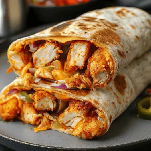 Spicy Chicken Burritos