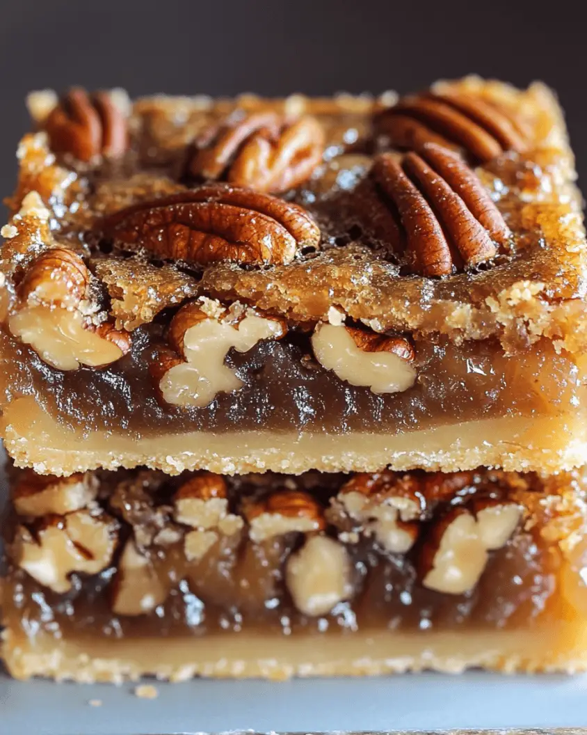 Lazy Girl Pecan Pie Bars