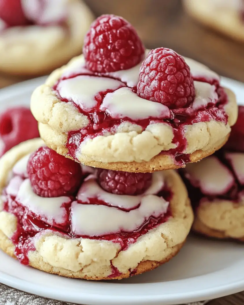 Raspberry Cheesecake Cookies