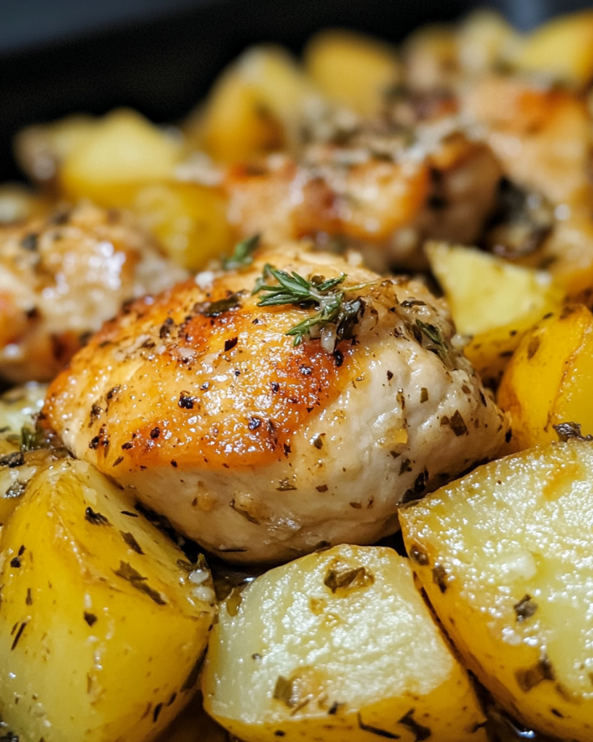 Garlic Parmesan Chicken and Potatoes