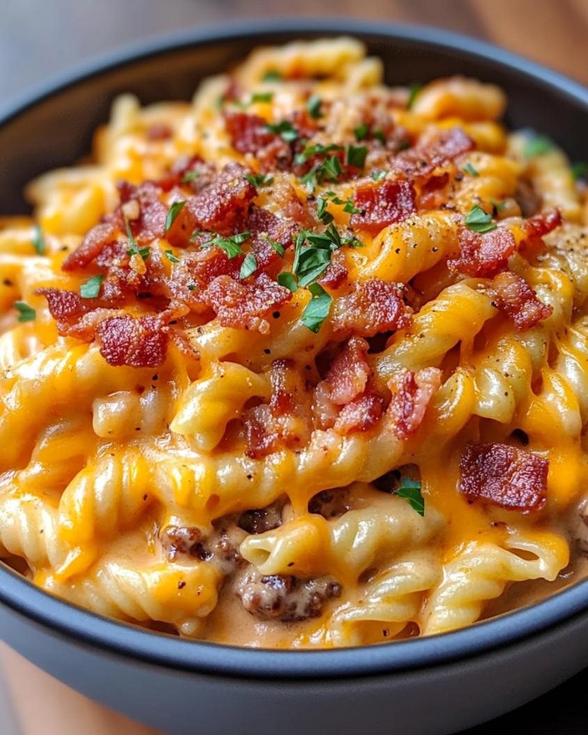 Bacon Cheeseburger Pasta