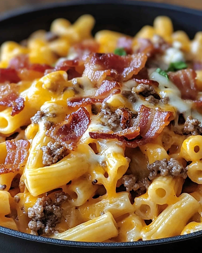 Loaded Bacon Cheeseburger Pasta
