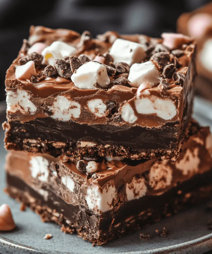 Rocky Road Fudge Bars