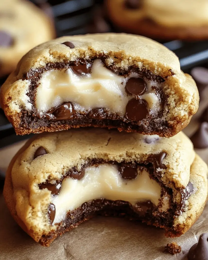 Cheesecake Stuffed Chocolate Chip Cookies