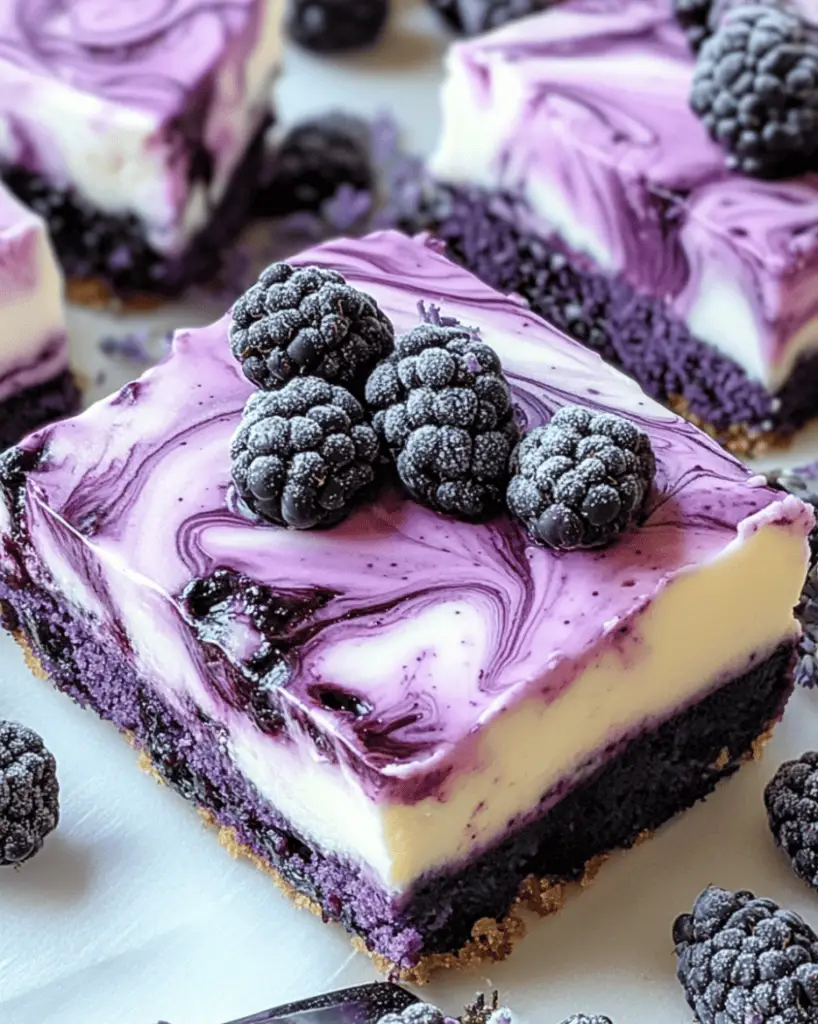 Swirled Blackberry Lavender Sheet Cake