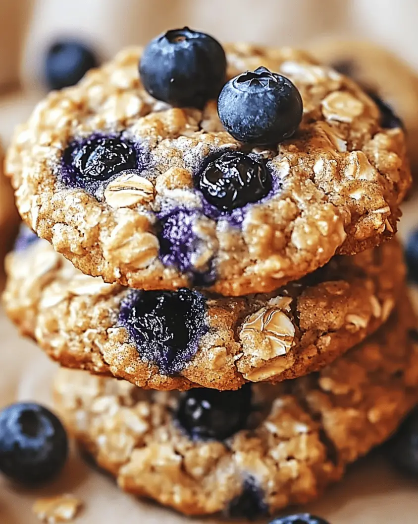 Banana & Blueberry Oatmeal Cookies