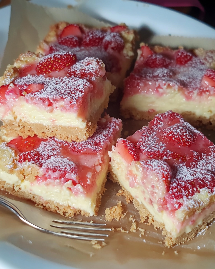 Strawberry Shortcake Cheesecake Bars – A Sweet and Creamy Delight