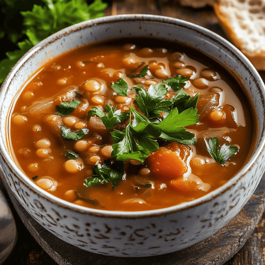 Moroccan Tomato and Lentil Soup
