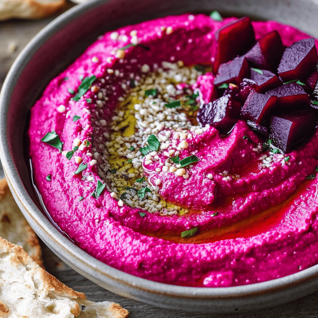 Delicious Vegan Beet Hummus Recipe