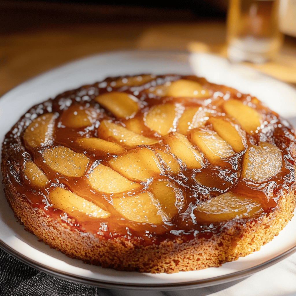Sourdough Apple Cider Upside-Down Cake