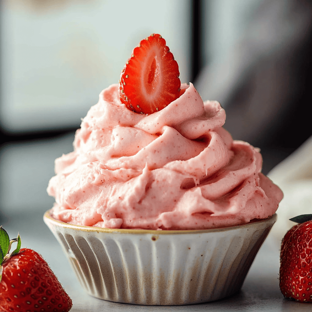 Easy Strawberry Coconut Oil Frosting