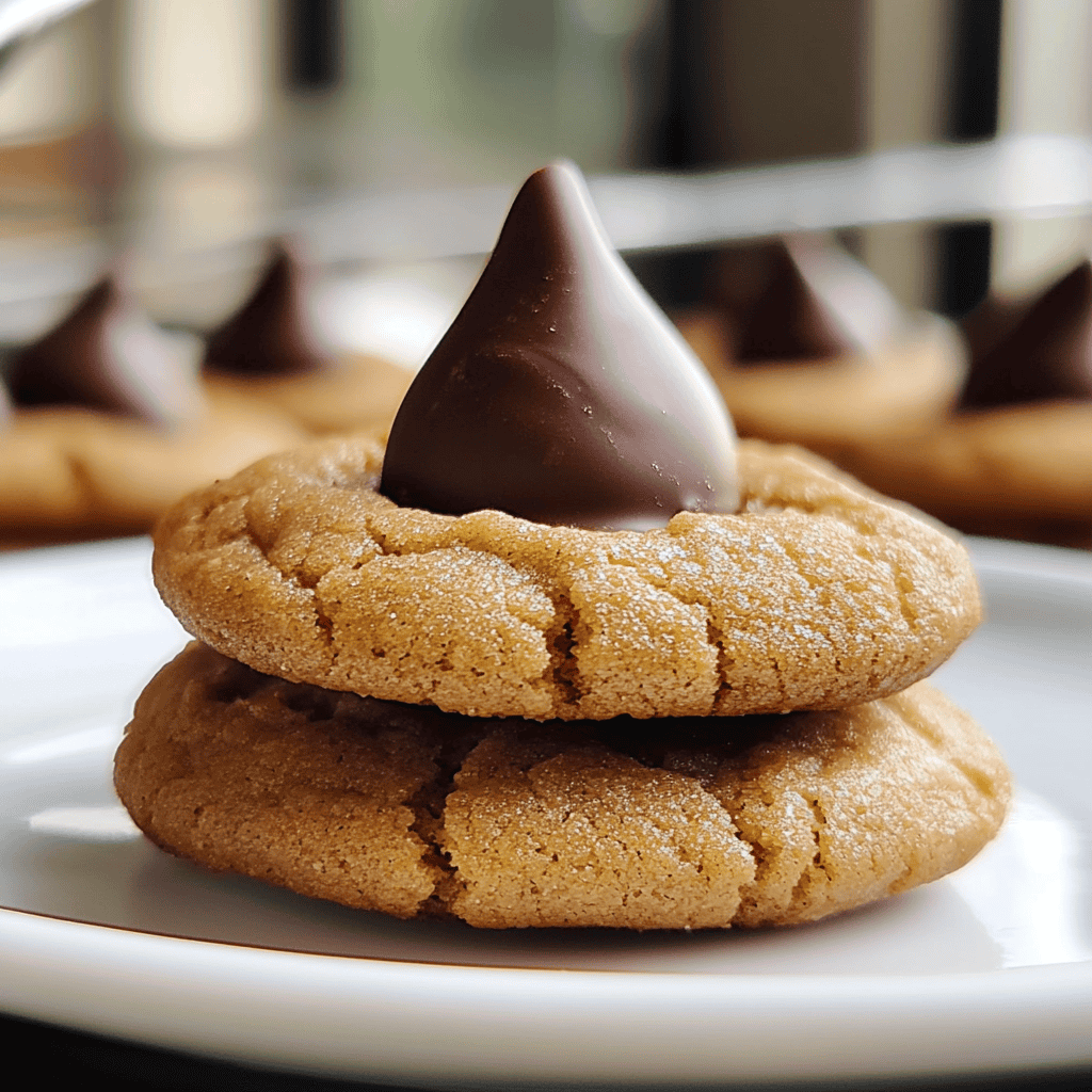Peanut Butter Chocolate Kiss Cookies