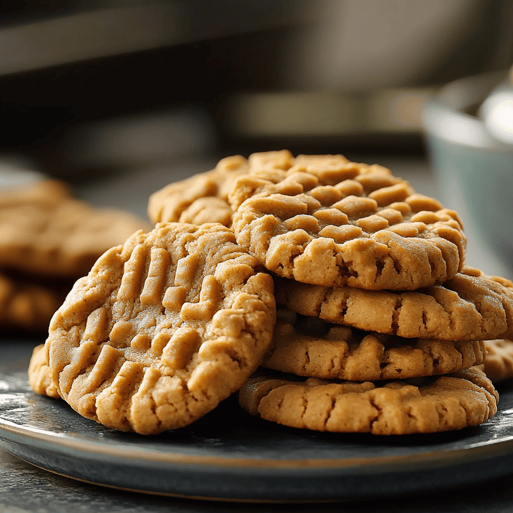 Easy 3 Ingredient Peanut Butter Cookies