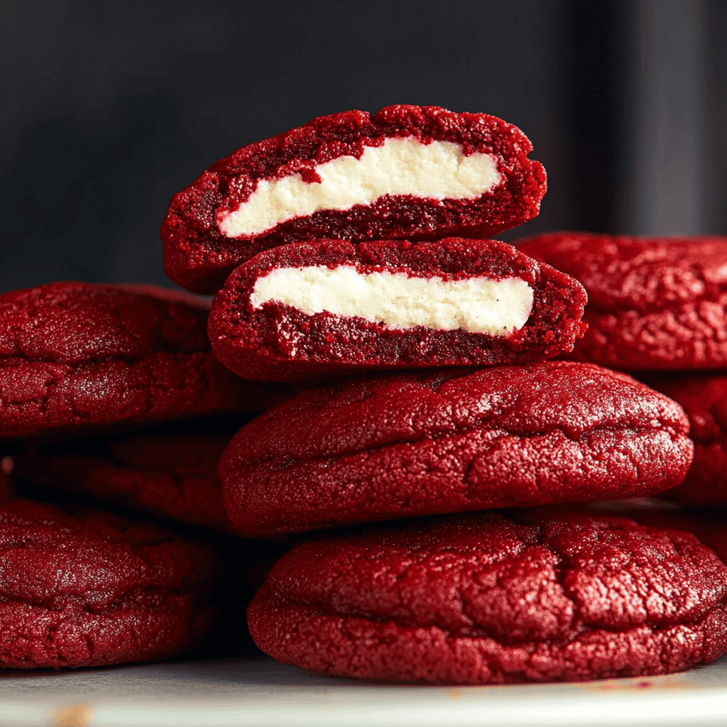 Delightful Inside Out Red Velvet Cookies Recipe
