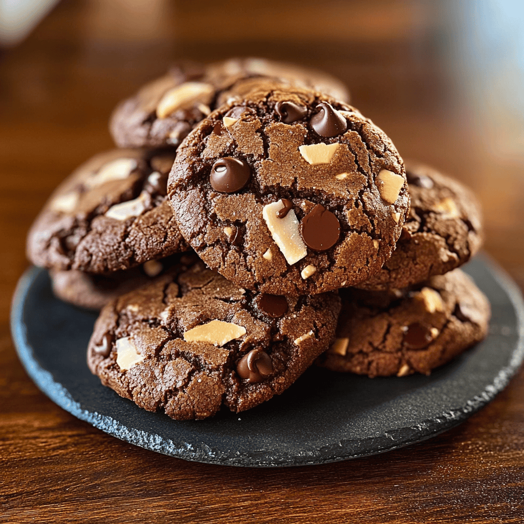 Delicious Lou’s Triple Choc Chip Coconut Cookies Recipe