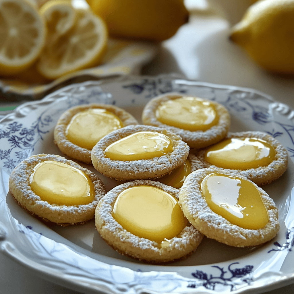 Lemon curd easter cookies