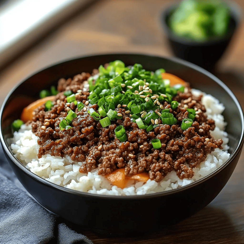 Korean Ground Beef Bowl