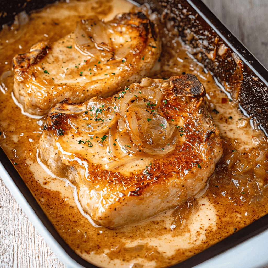 French Onion Pork Chops