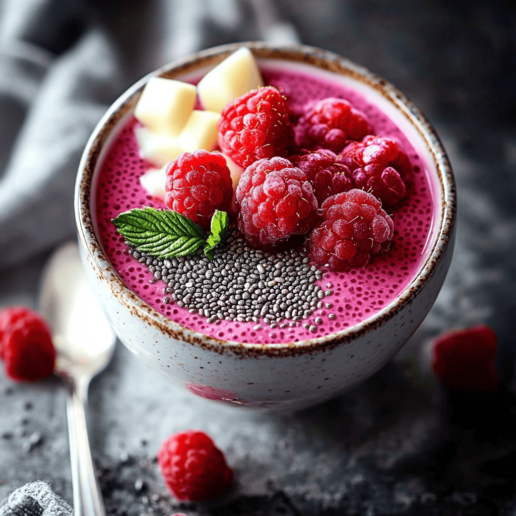 Raspberry Chia Pudding