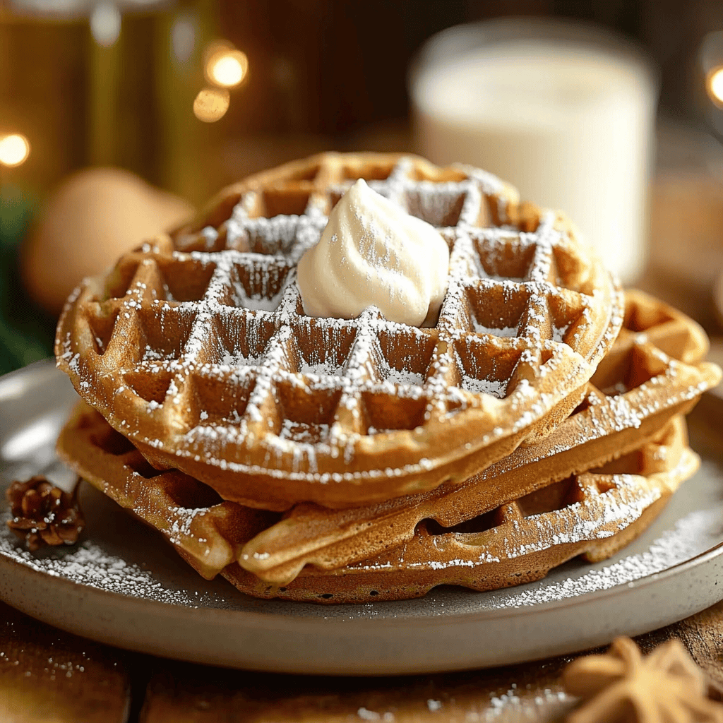 Gingerbread Waffles