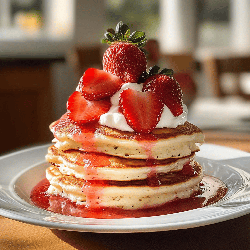 Strawberry Shortcake Pancakes