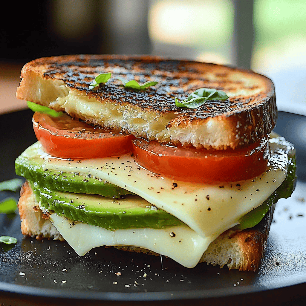 Avocado, Mozzarella, And Tomato Grilled Cheese – A Morning Delight