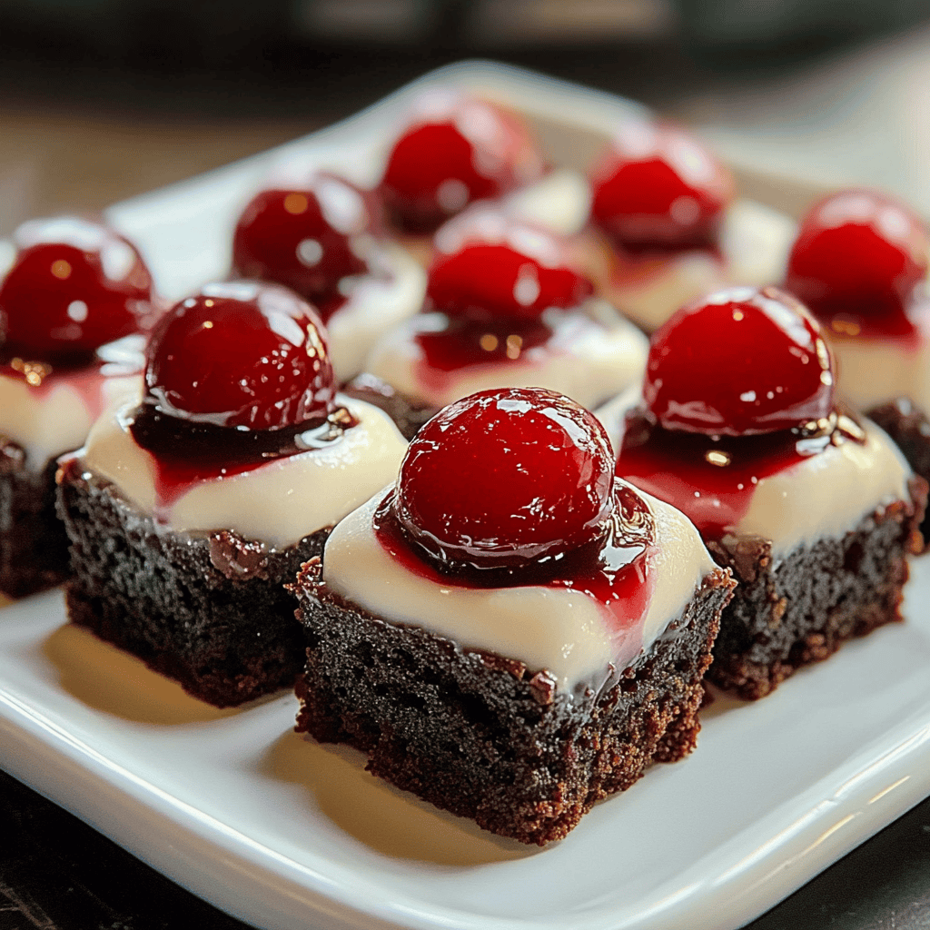 ** Delicious Cherry Cheesecake Brownie Bites Recipe