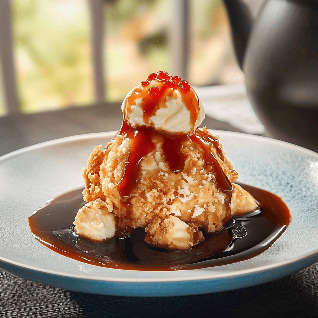 Air Fryer Fried Ice Cream
