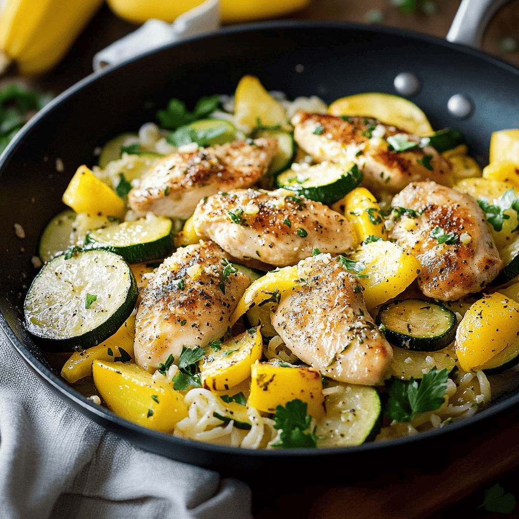 Skillet Lemon Parmesan Chicken Recipe