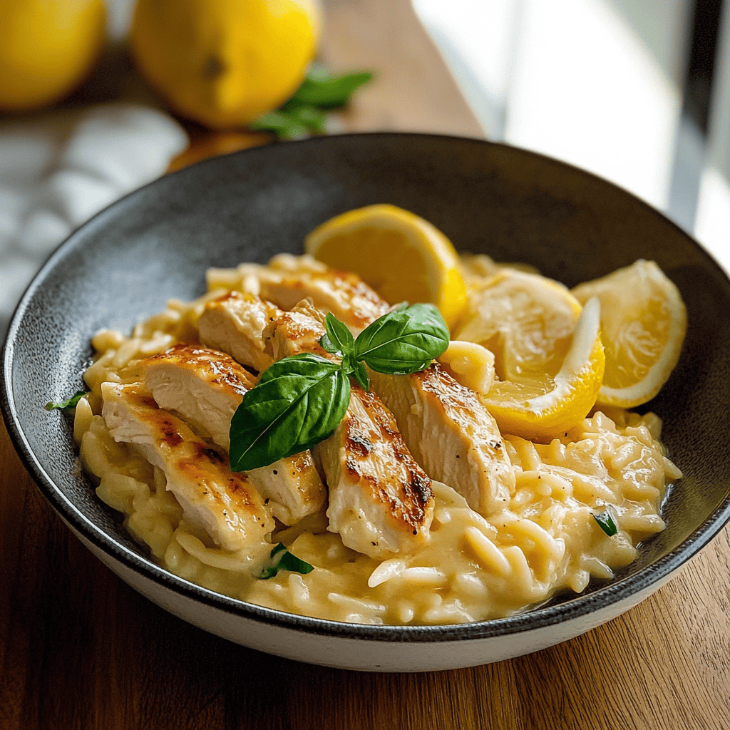 Creamy Lemon Chicken Risoni Recipe
