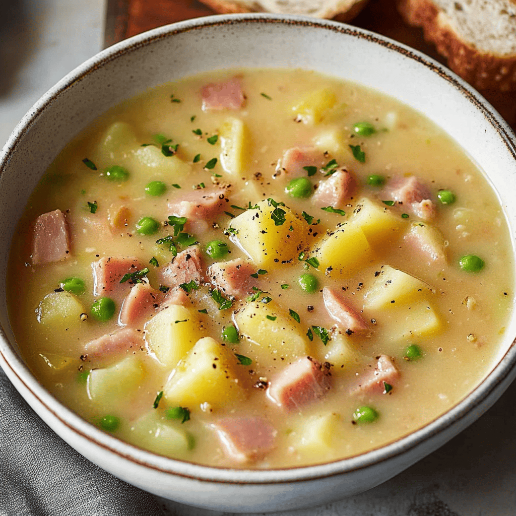 Easy Creamy Ham and Potato Soup Recipe