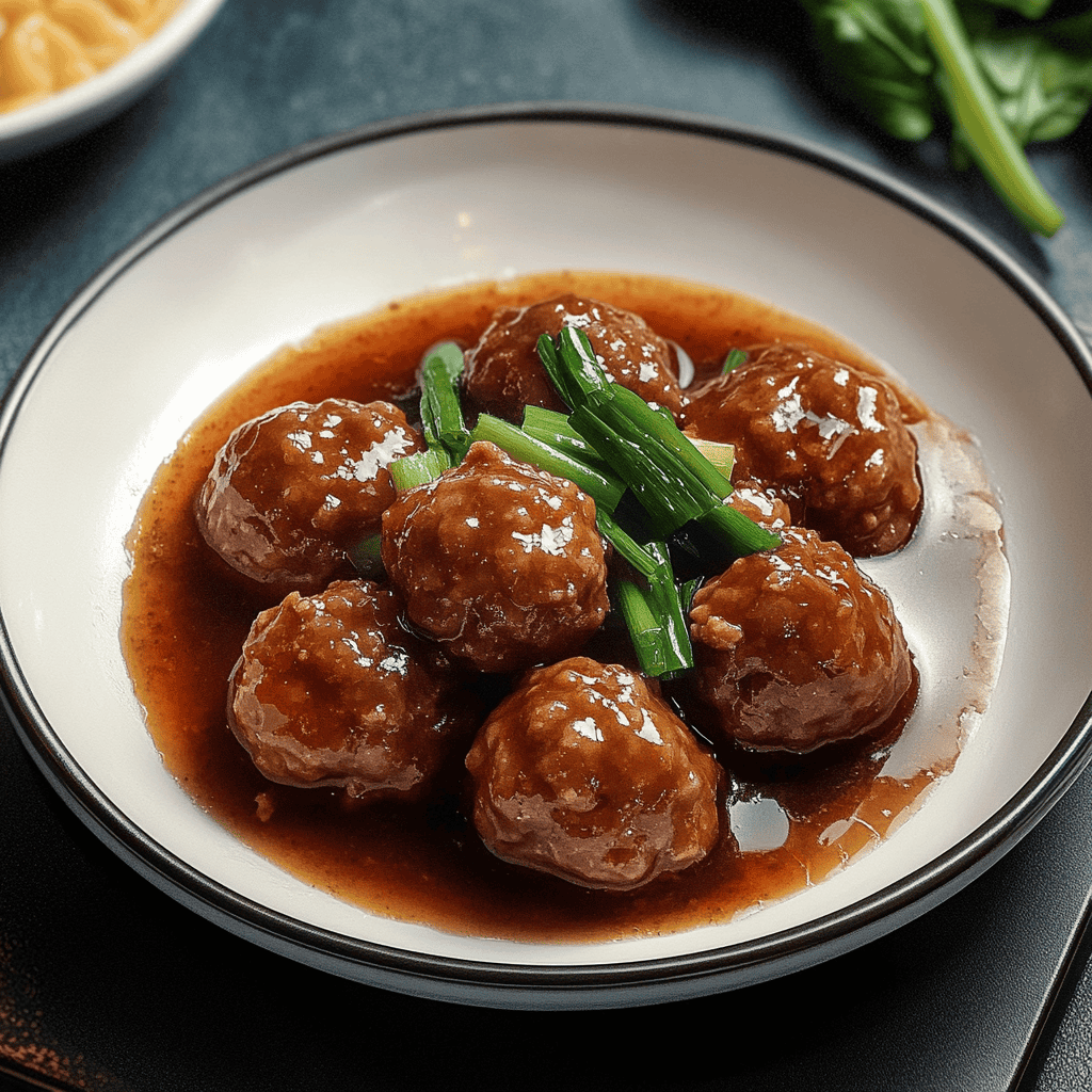 Chinese Stewed Pork Meatballs