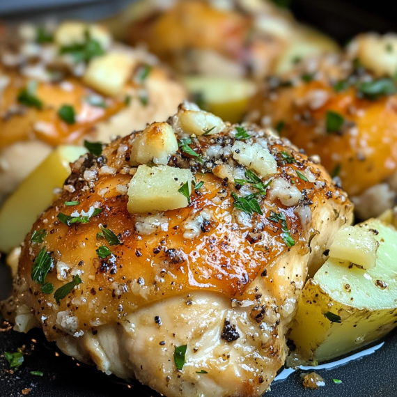 Garlic Parmesan Chicken & Potatoes Recipe: Easy & Delicious Dinner Delight!