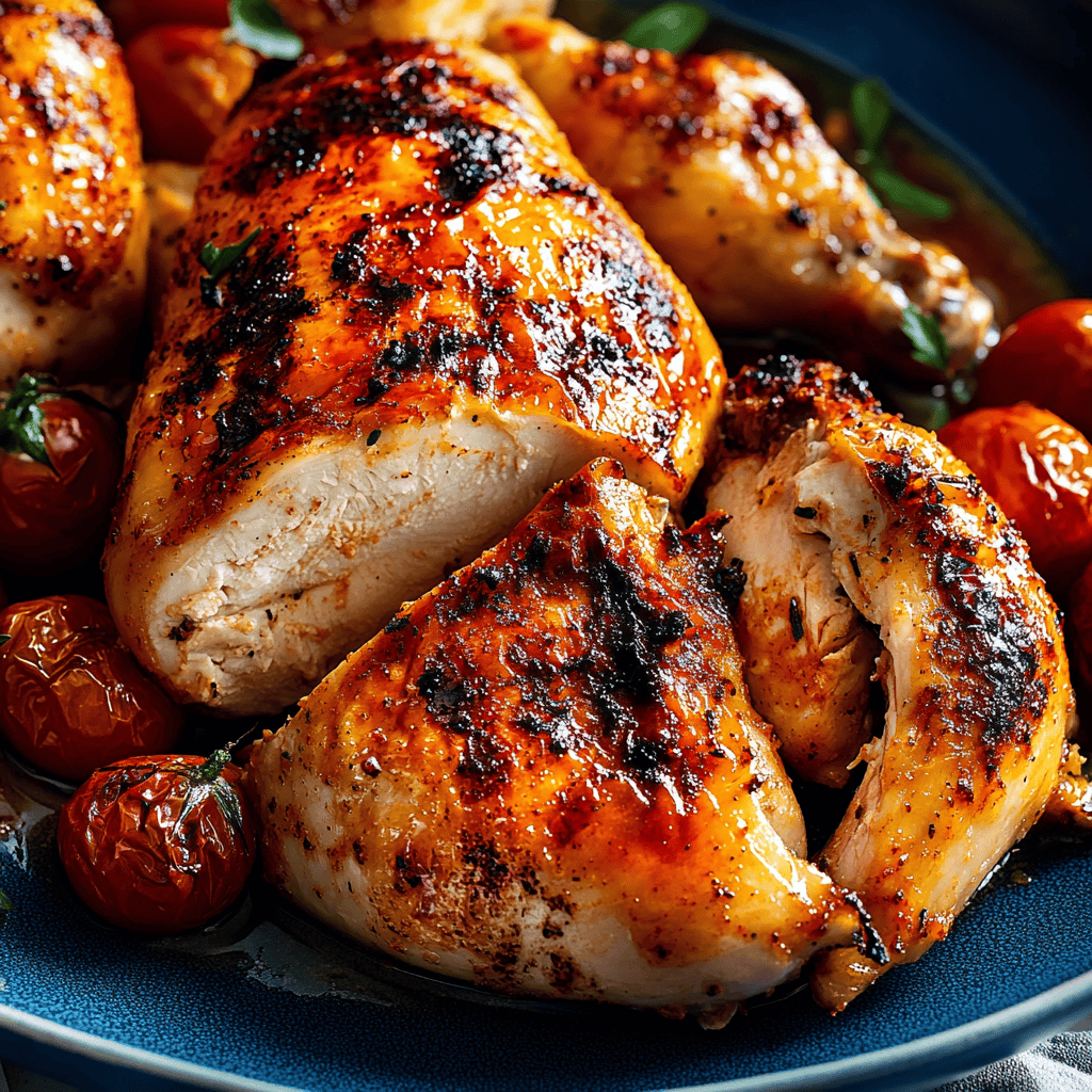 Tomato-Butter Roast Chicken
