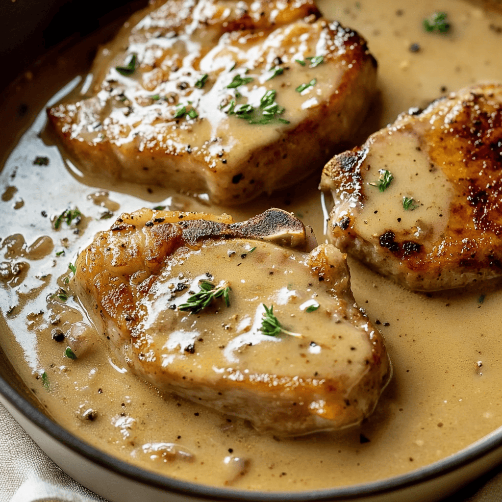 Pork Chops in Gravy