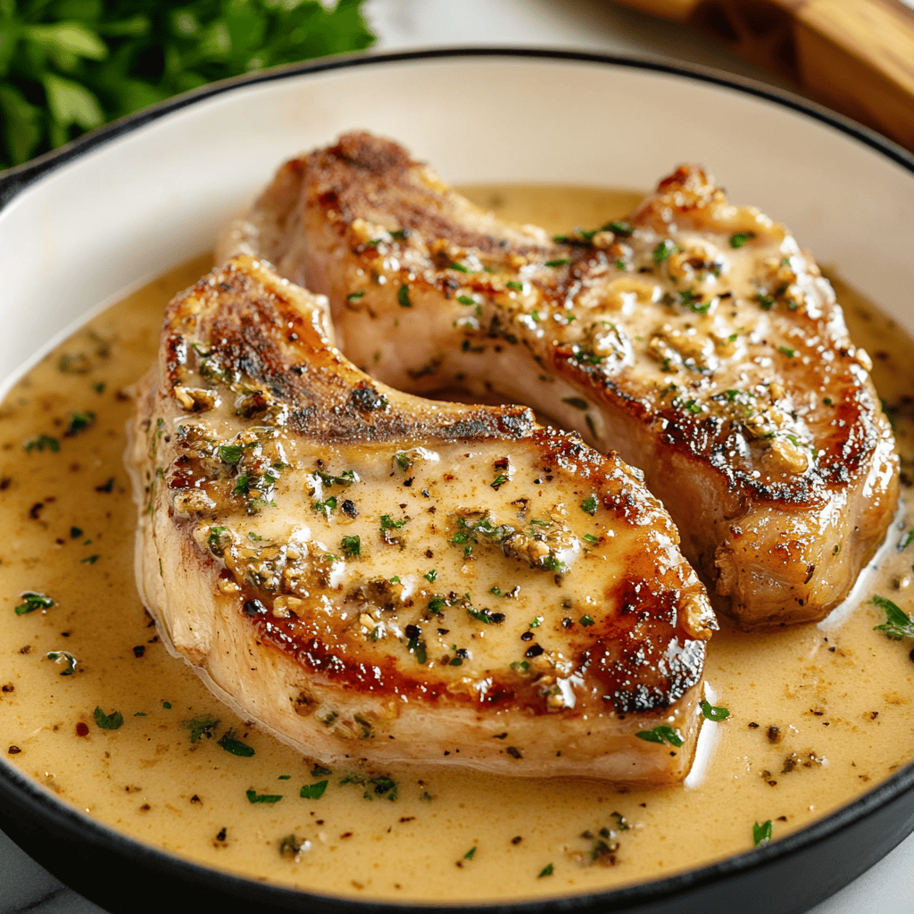 Easy Garlic Parmesan Pork Chops Recipe