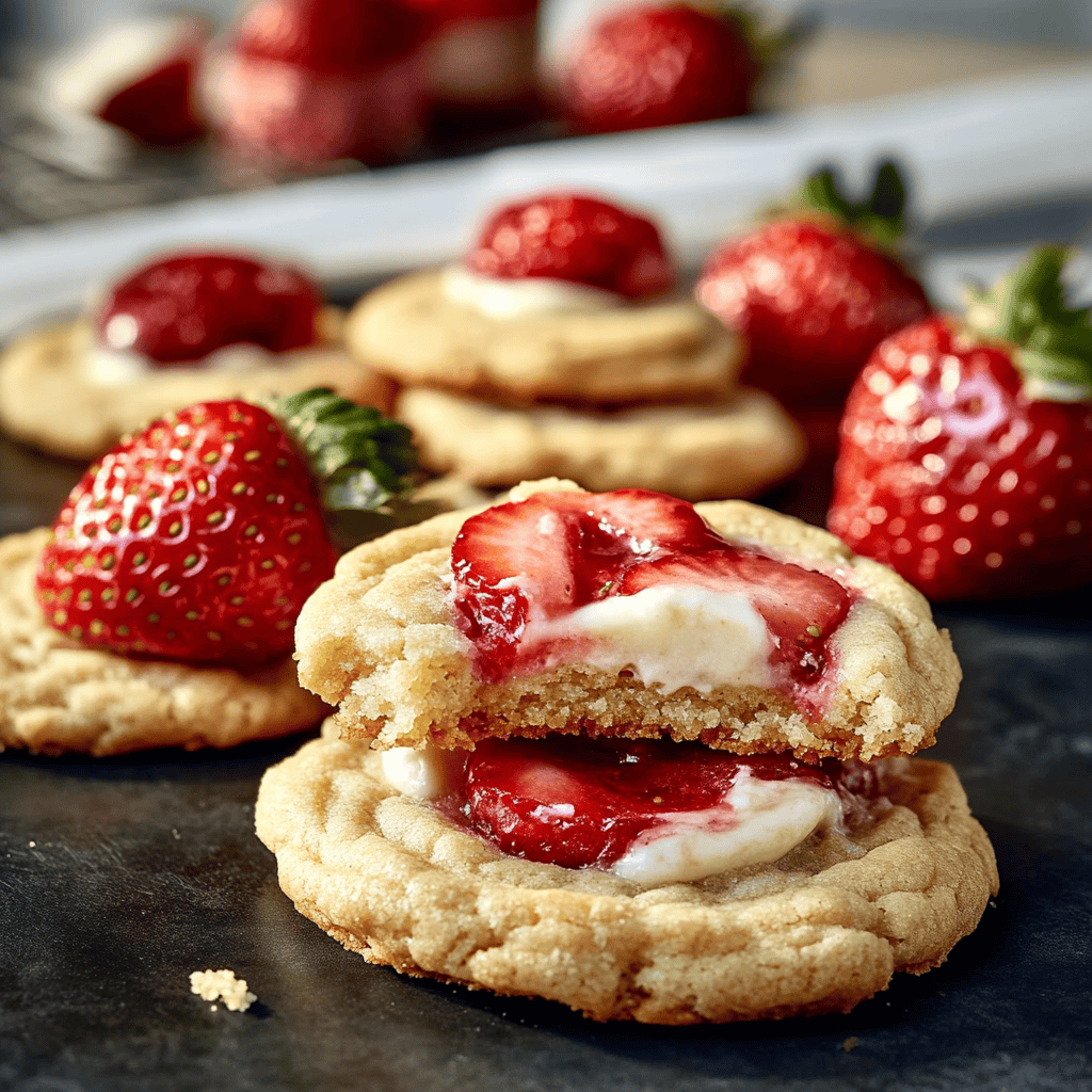 Strawberry Cheesecake Cookies