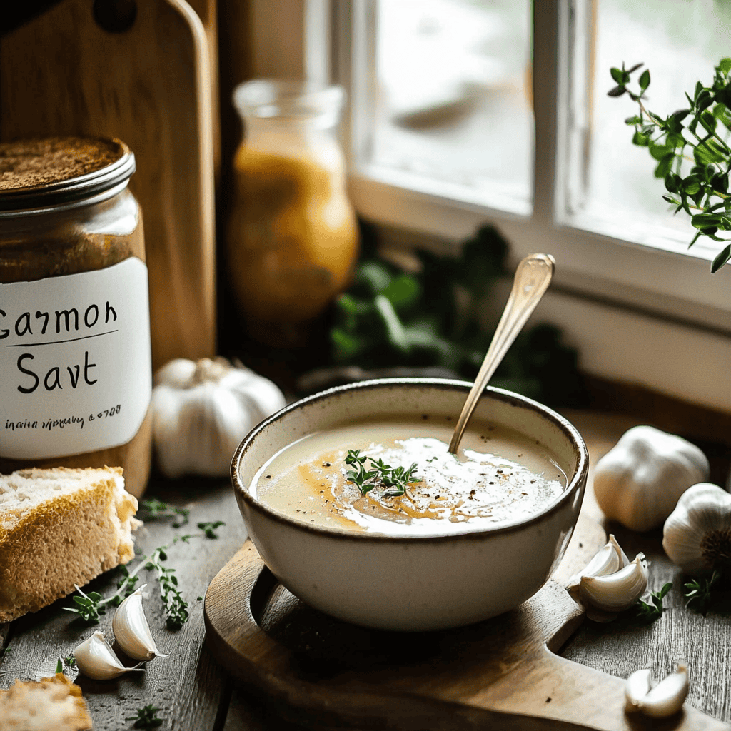 Delicious French Garlic Soup Recipe