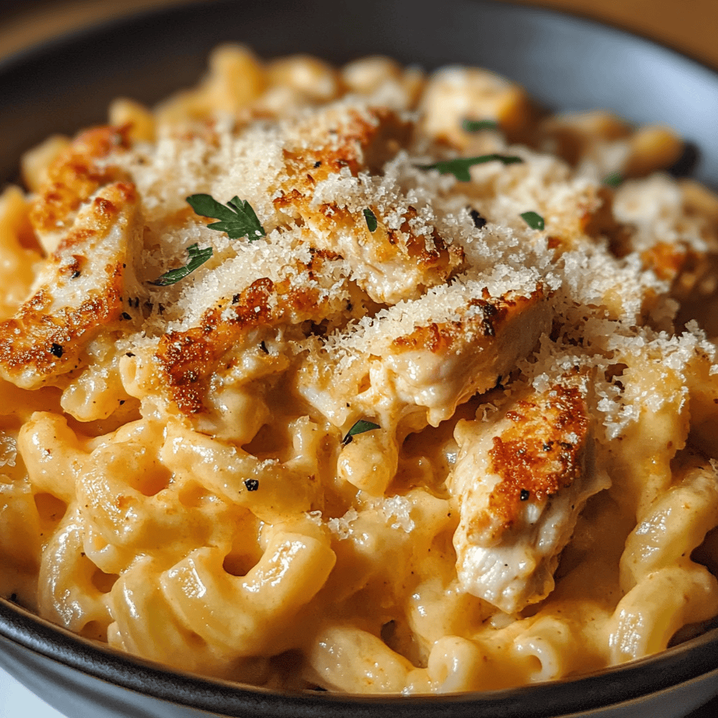 Easy One-Pot Chicken Parmesan Mac & Cheese Recipe
