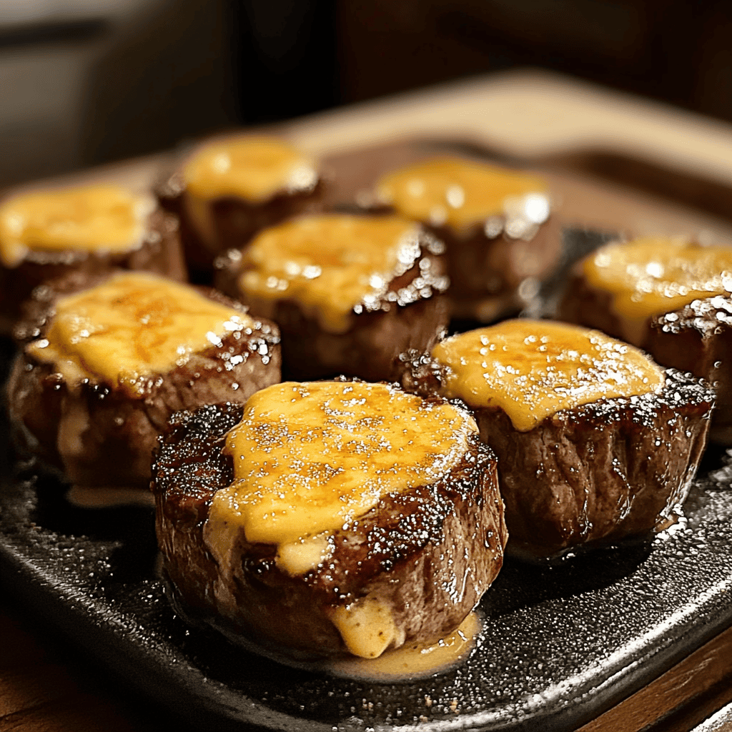 Texas Roadhouse-Inspired Cheesy Butter Steak Bites
