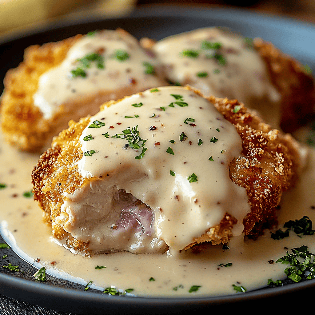 Creamy Chicken Cordon Bleu