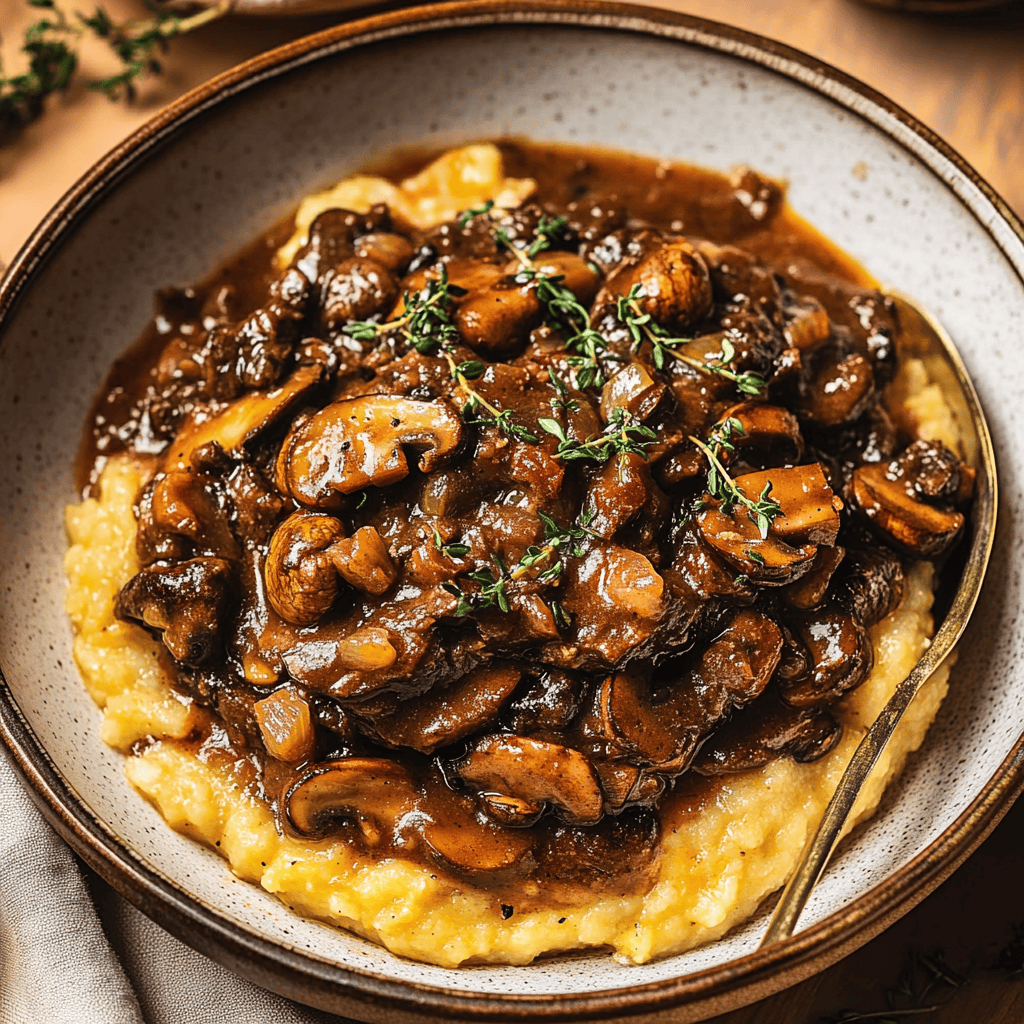 Mushroom Bourguignon Recipe