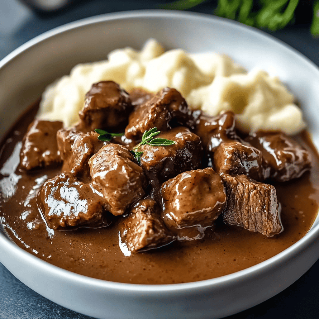 Delicious Crock Pot Beef Tips and Gravy Recipe